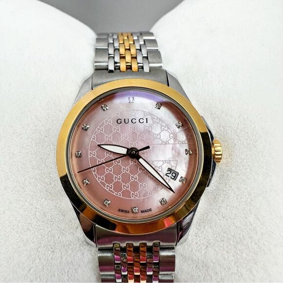 Gucci G-Timeless Pink 27mm Women’s Watch - Picture 4 of 8